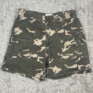 St Johns Bay Men's Size 34 Camo Cargo Shorts Stretch Waist
